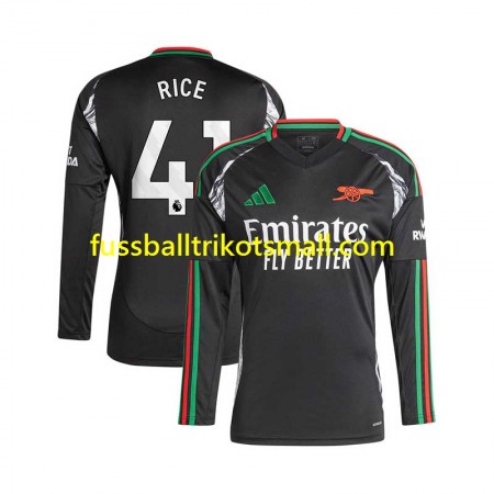 Fußballtrikots Arsenal Rice 41 2024-2025 Langarm Auswärts-trikot kaufen